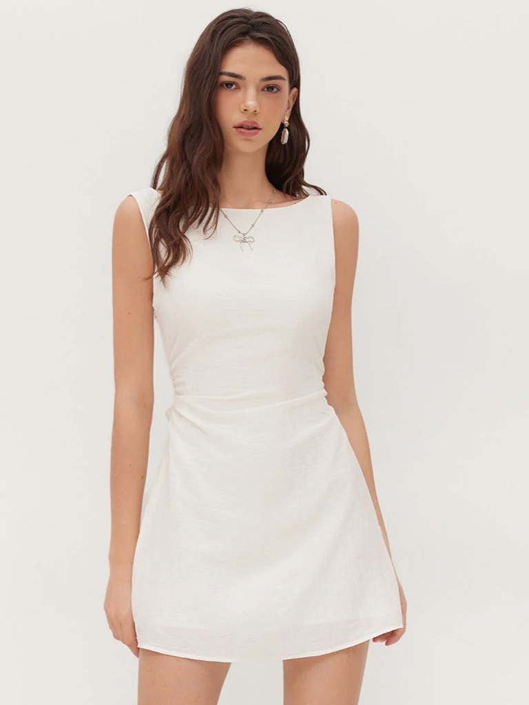 Cider White Mini Dress Size M